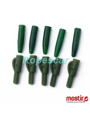 Clipsuri si conectori conici soft,BULK 100 x 100 buc.,pt. monturi plumb pierdut - Mostiro